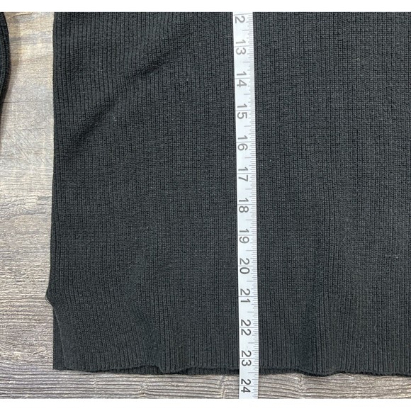 J. Jill Women's V-Neck Ribbed Knit Sweater Black Size Large Petite - Picture 9 of 10